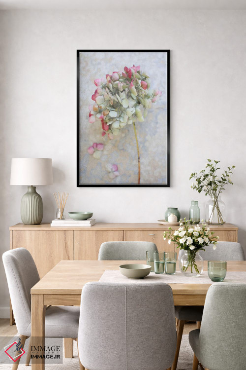 تابلو دکوراتیو ادریسی خشک پاستلی ۱ اثر آلیسون فنل - D6B
