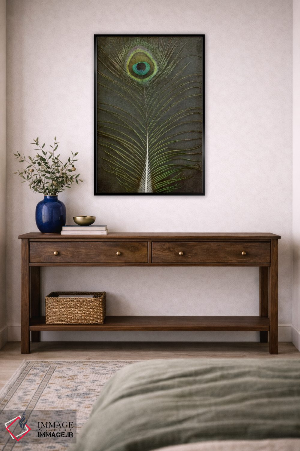 تابلو دکوراتیو پر طاووس ۲ اثر آلیسون فنل - D4B