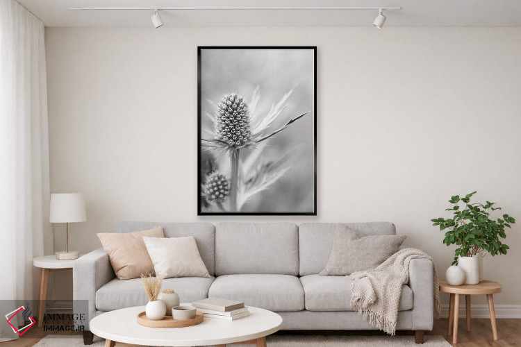 تابلو دکوراتیو گل خولای دریایی آلپی اثر آلیسون فنل - D2B