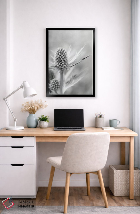 تابلو دکوراتیو گل خولای دریایی آلپی اثر آلیسون فنل - D6B