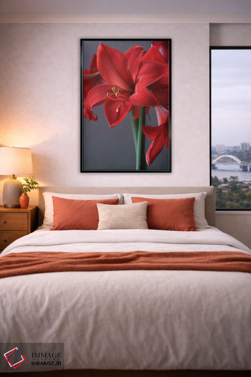 تابلو دکوراتیو آمارلیس قرمز اثر آلیسون فنل - D4B
