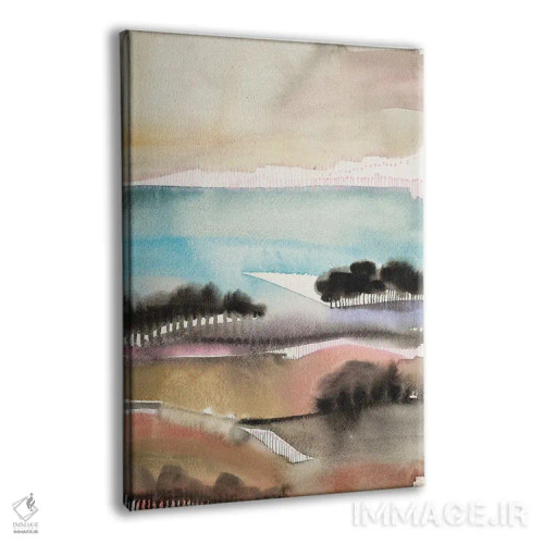 تابلو انتزاعی دره طلوع خورشید اثر فیث ایوانز-سیلز - نمای پرسپکتیو محصول