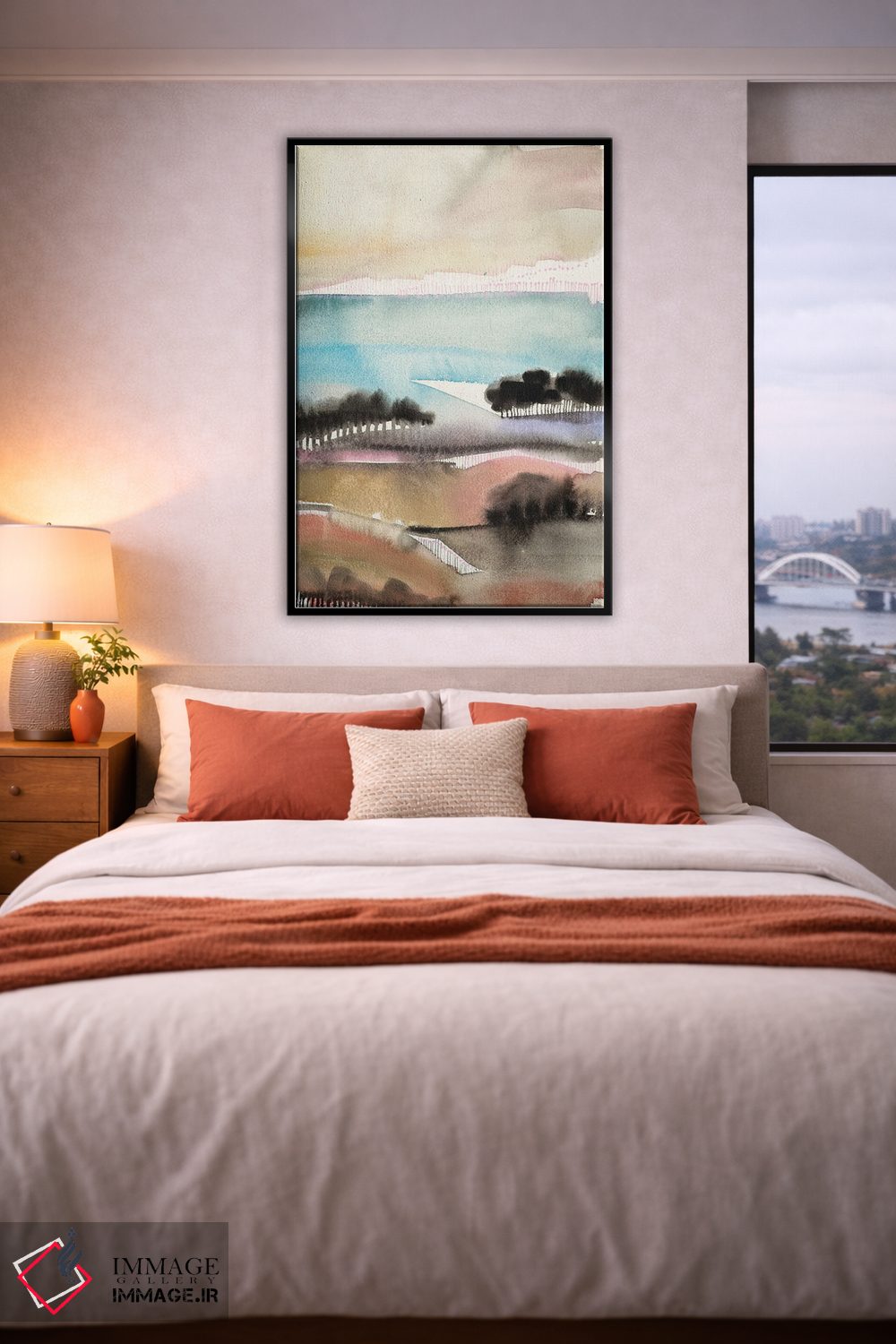 تابلو انتزاعی دره طلوع خورشید اثر فیث ایوانز-سیلز - D5B