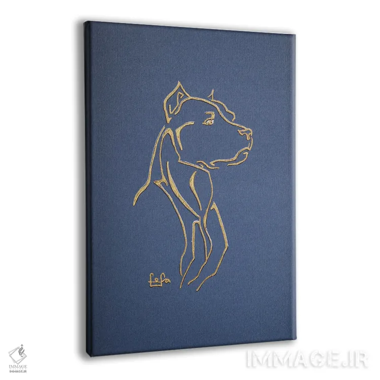 تابلو دکوراتیو پیتبول تریر اثر فافا کورولوا - نمای پرسپکتیو محصول