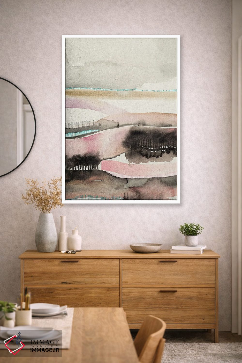 تابلو انتزاعی لبه غروب خورشید اثر فیث ایوانز-سیلز - D1W