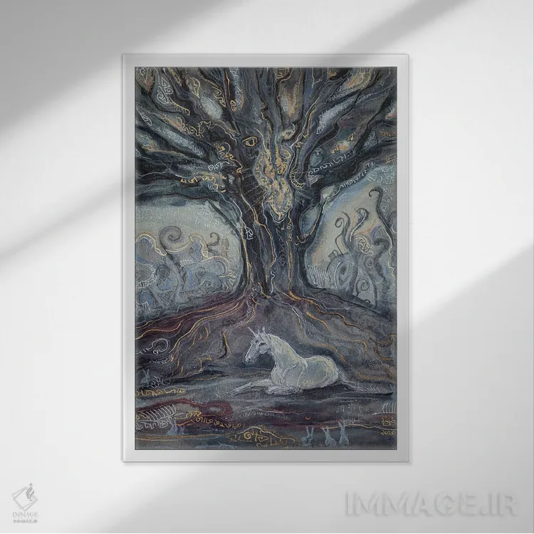 تابلو دکوراتیو نگهبانان اثر فافا کورولوا - نمای قابدار سفید