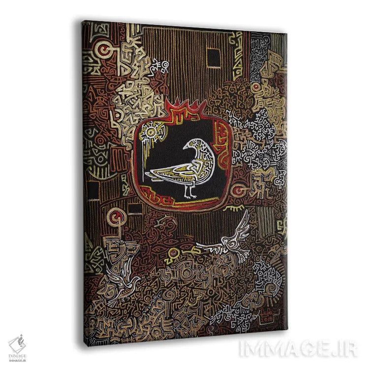 تابلو دکوراتیو هزارتو اثر فافا کورولوا - نمای پرسپکتیو محصول