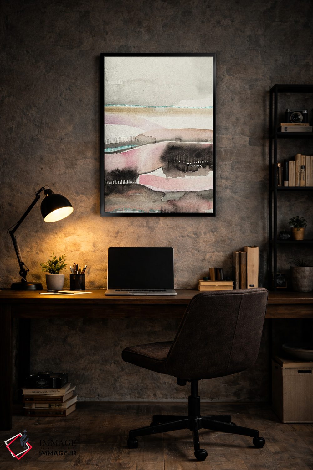 تابلو انتزاعی لبه غروب خورشید اثر فیث ایوانز-سیلز - D6B