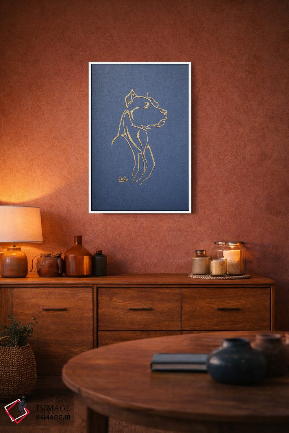 تابلو دکوراتیو پیتبول تریر اثر فافا کورولوا - D3W