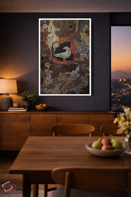 تابلو دکوراتیو هزارتو اثر فافا کورولوا - D2W