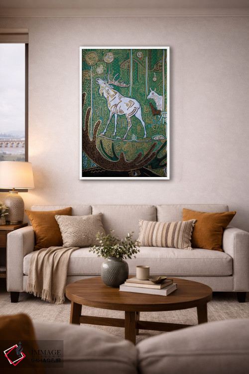 تابلو دکوراتیو افسانه ای از گوزن های شمالی اثر فافا کورولوا - D2W