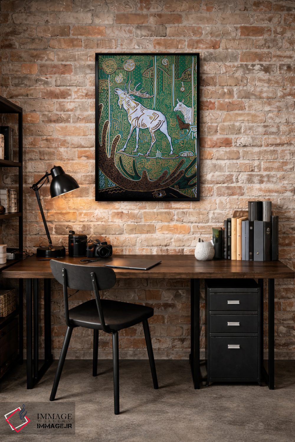 تابلو دکوراتیو افسانه ای از گوزن های شمالی اثر فافا کورولوا - D4B