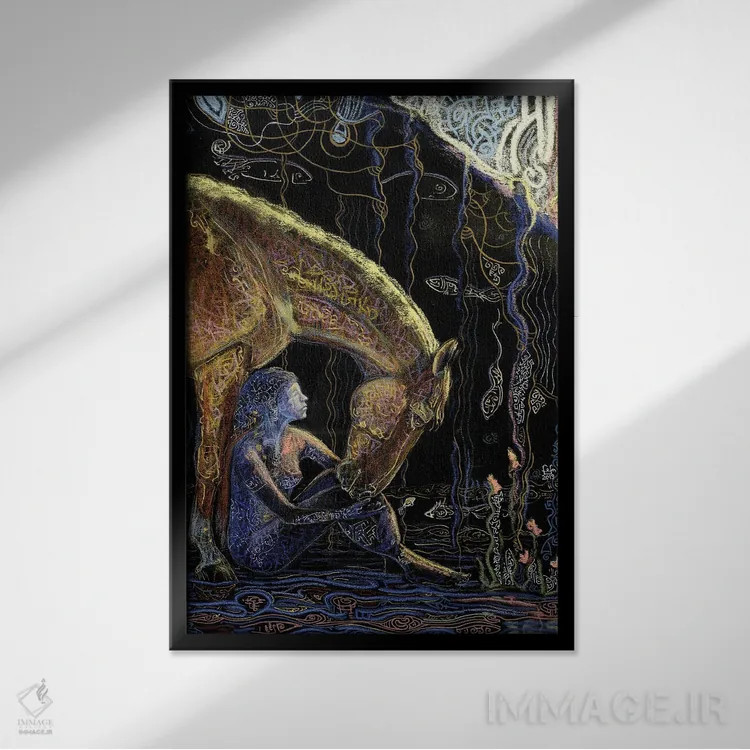 تابلو دکوراتیو پیش از دروازه اثر فافا کورولوا - نمای قابدار مشکی