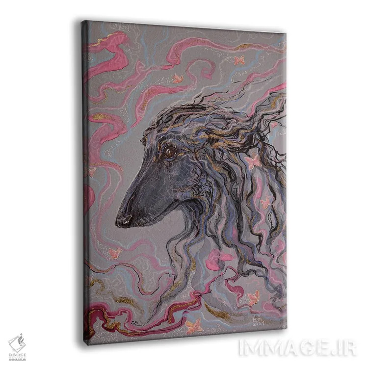 تابلو دکوراتیو کسی اثر فافا کورولوا - نمای پرسپکتیو محصول