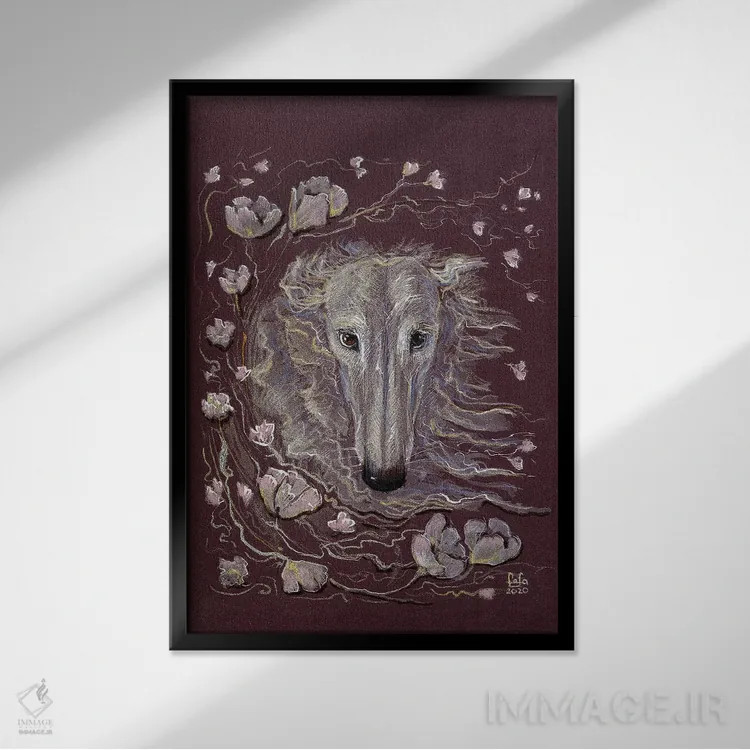 تابلو دکوراتیو یک بهار اثر فافا کورولوا - نمای قابدار مشکی