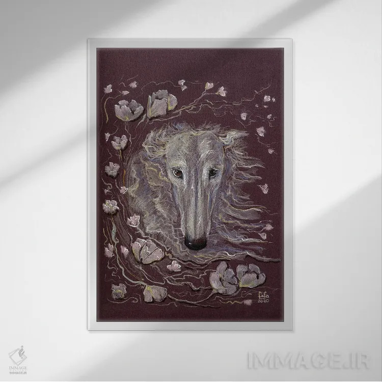 تابلو دکوراتیو یک بهار اثر فافا کورولوا - نمای قابدار سفید