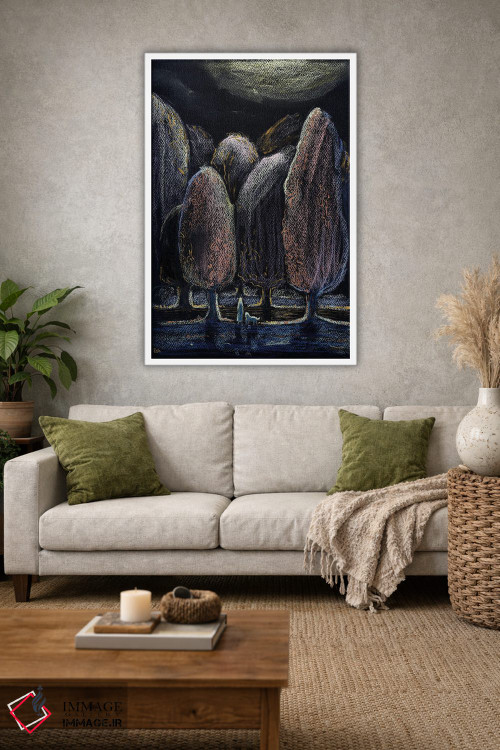 تابلو دکوراتیو انتظار در شب اثر فافا کورولوا - D1W
