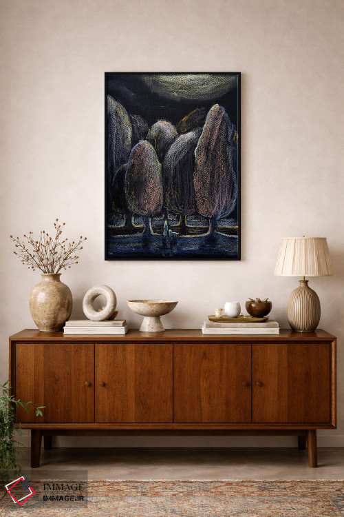 تابلو دکوراتیو انتظار در شب اثر فافا کورولوا - D2B