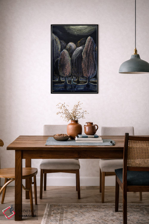 تابلو دکوراتیو انتظار در شب اثر فافا کورولوا - D6B