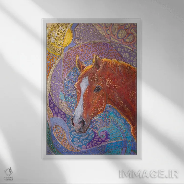 تابلو دکوراتیو طلوع زمستانی اثر فافا کورولوا - نمای قابدار سفید