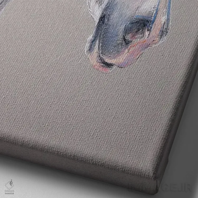 تابلو دکوراتیو اورلوف تروتر اثر فافا کورولوا - نمای نزدیک بافت بوم