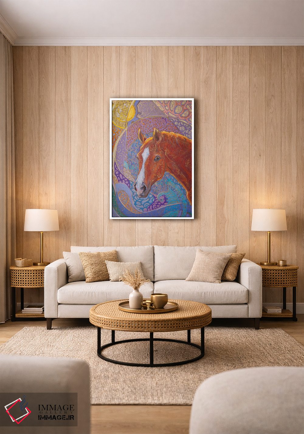 تابلو دکوراتیو طلوع زمستانی اثر فافا کورولوا - D1W