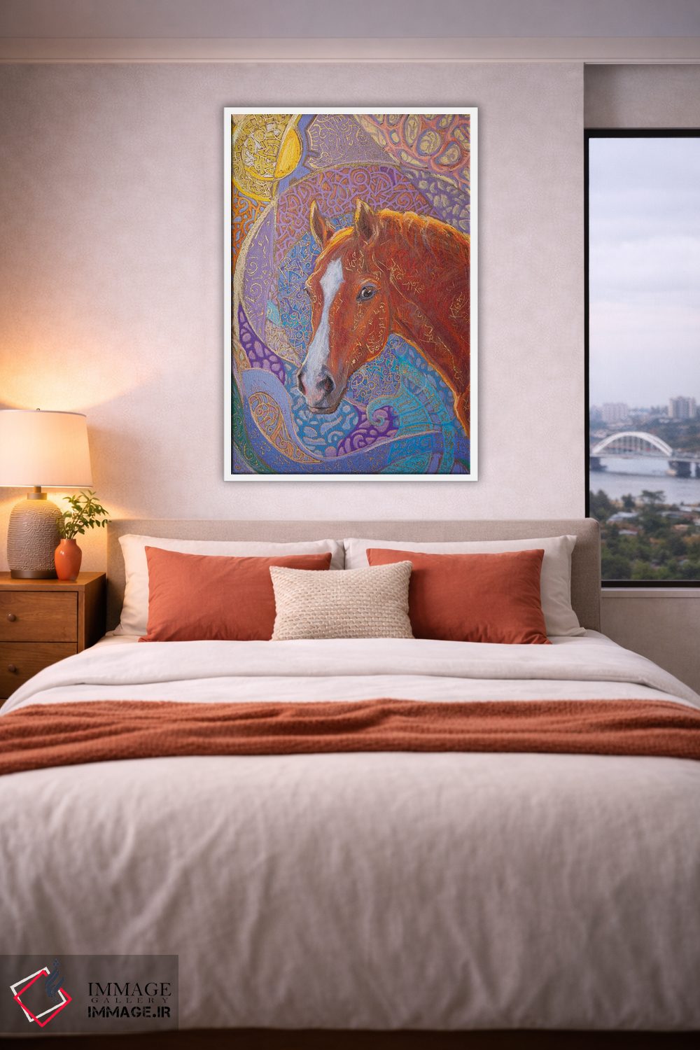 تابلو دکوراتیو طلوع زمستانی اثر فافا کورولوا - D3W