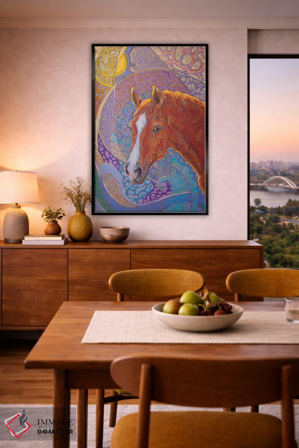 تابلو دکوراتیو طلوع زمستانی اثر فافا کورولوا - D6B