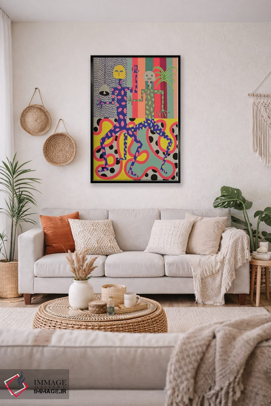 تابلو انتزاعی شب وحشیانه شماره ۶ اثر فرانتیشک فلوریان - D4B
