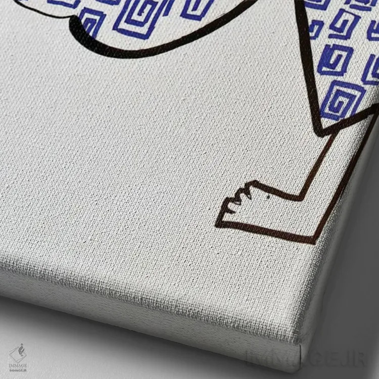 تابلو دکوراتیو کاغذ شماره ۲۹ اثر فرانتیشک فلوریان - نمای نزدیک بافت بوم