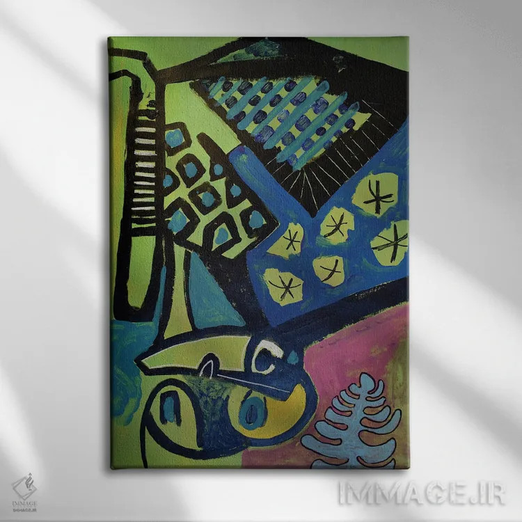 تابلو دکوراتیو کاغذ شماره ۷۹ اثر فرانتیشک فلوریان - نمای روبهرو روی دیوار