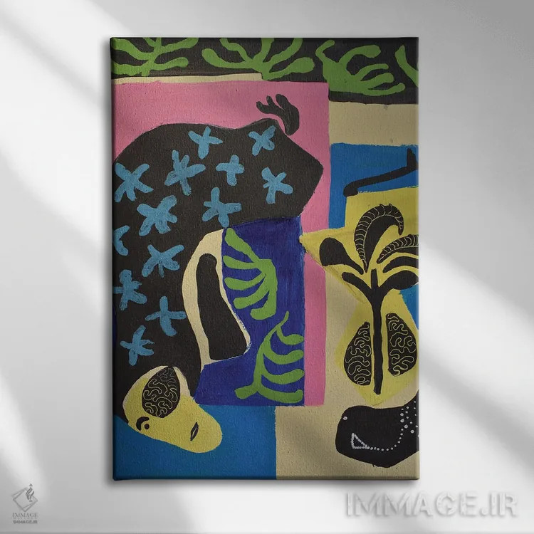 تابلو دکوراتیو کاغذ شماره ۹۱ اثر فرانتیشک فلوریان - نمای روبهرو روی دیوار