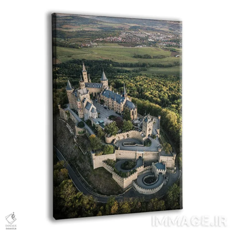 تابلو دکوراتیو قلعه بر فراز تپه دو اثر فابیان فورتمن - نمای پرسپکتیو محصول