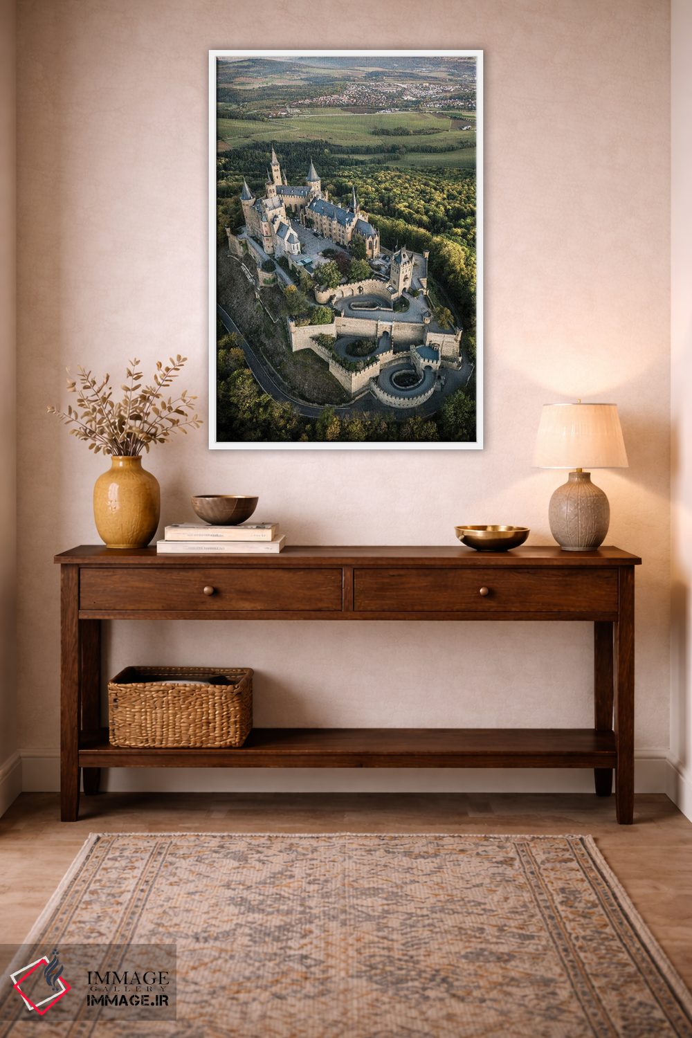 تابلو دکوراتیو قلعه بر فراز تپه دو اثر فابیان فورتمن - D1W