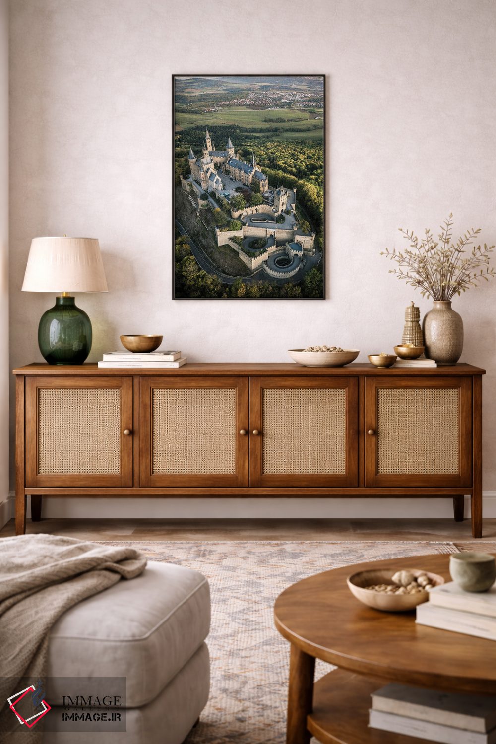 تابلو دکوراتیو قلعه بر فراز تپه دو اثر فابیان فورتمن - D3B