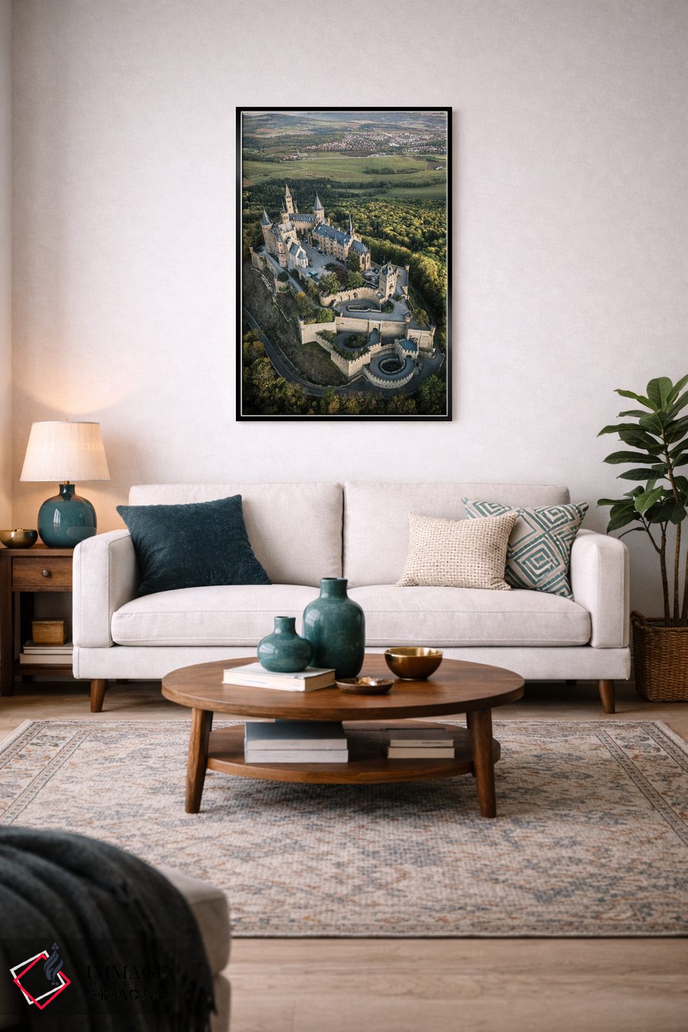 تابلو دکوراتیو قلعه بر فراز تپه دو اثر فابیان فورتمن - D4B