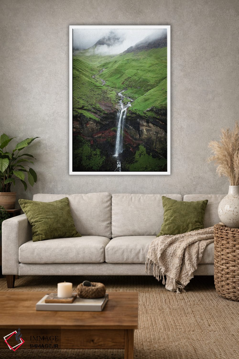 تابلو دکوراتیو آبشار احساسی اثر فابیان فورتمن - D1W