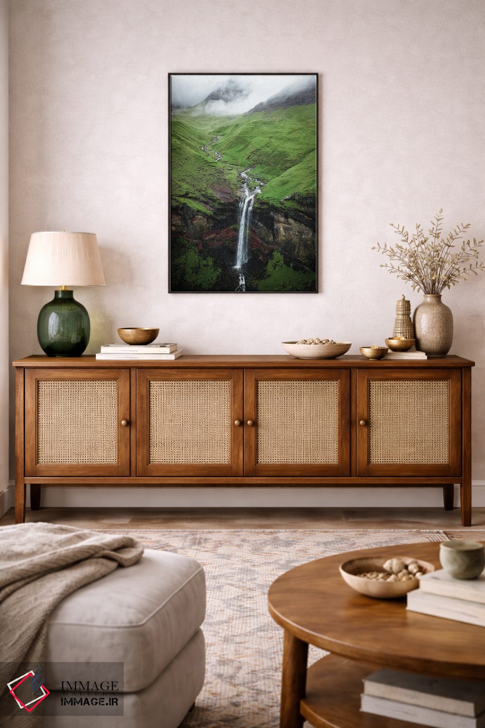 تابلو دکوراتیو آبشار احساسی اثر فابیان فورتمن - D3B