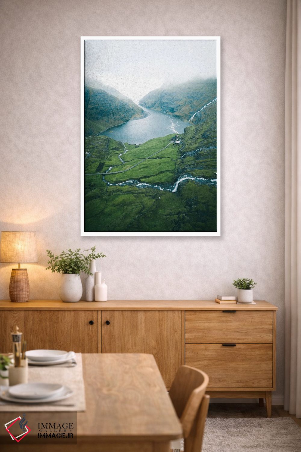 تابلو دکوراتیو دره هزار آبشار اثر فابیان فورتمن - D5W