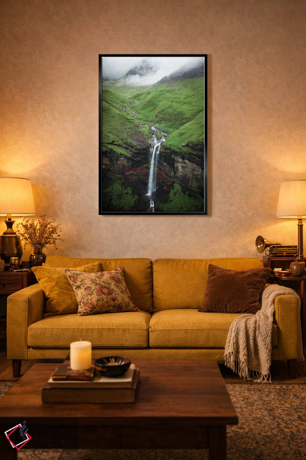 تابلو دکوراتیو آبشار احساسی اثر فابیان فورتمن - D4B