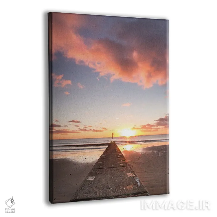 تابلو دکوراتیو غروب رنگارنگ اثر فابیان فورتمن - نمای پرسپکتیو محصول