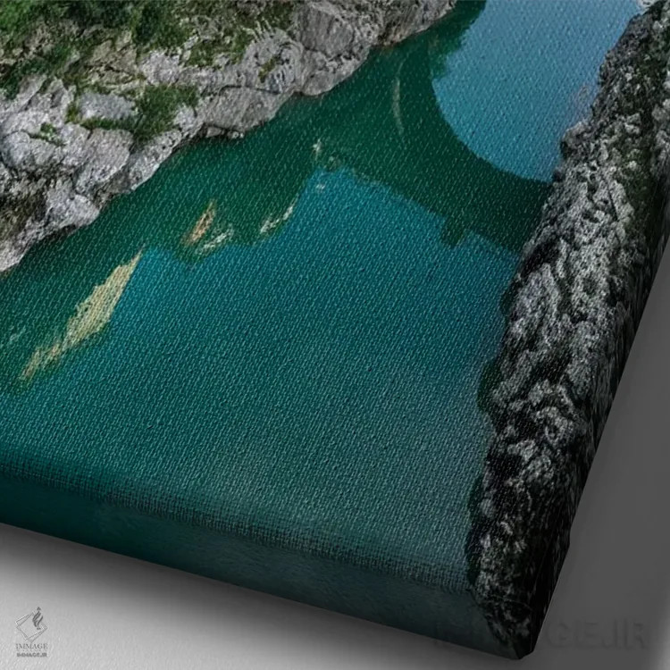 تابلو دکوراتیو اسلوونی زیبا اثر فابیان فورتمن - نمای نزدیک بافت بوم