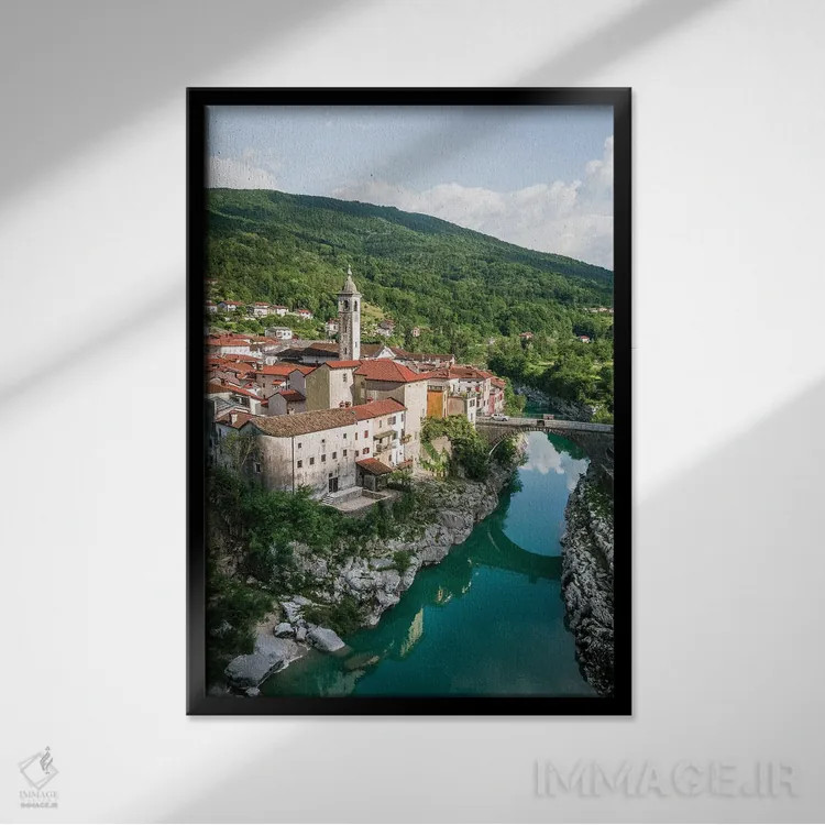 تابلو دکوراتیو اسلوونی زیبا اثر فابیان فورتمن - نمای قابدار مشکی