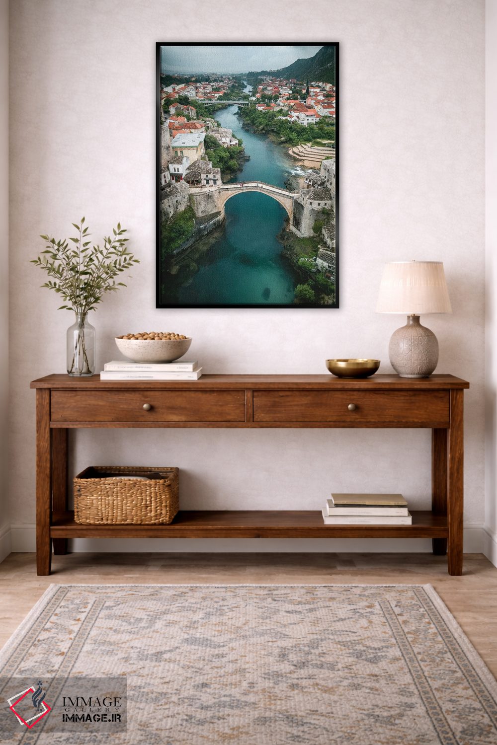 تابلو دکوراتیو پل موستار اثر فابیان فورتمن - D4B