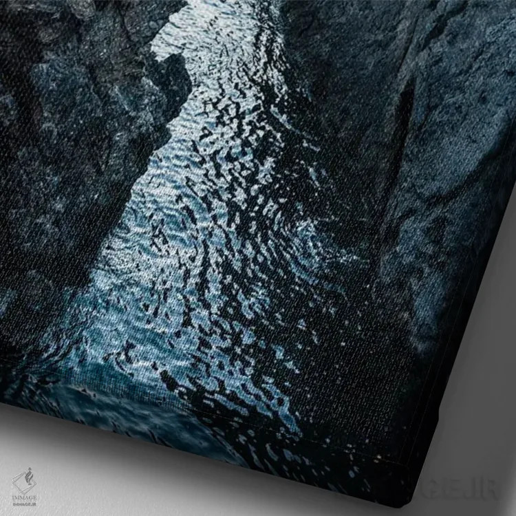 تابلو دکوراتیو طاق مخفی اثر فابیان فورتمن - نمای نزدیک بافت بوم