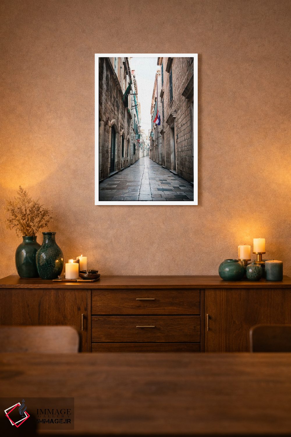 تابلو دکوراتیو کوچه های دوبروونیک اثر فابیان فورتمن - D1W