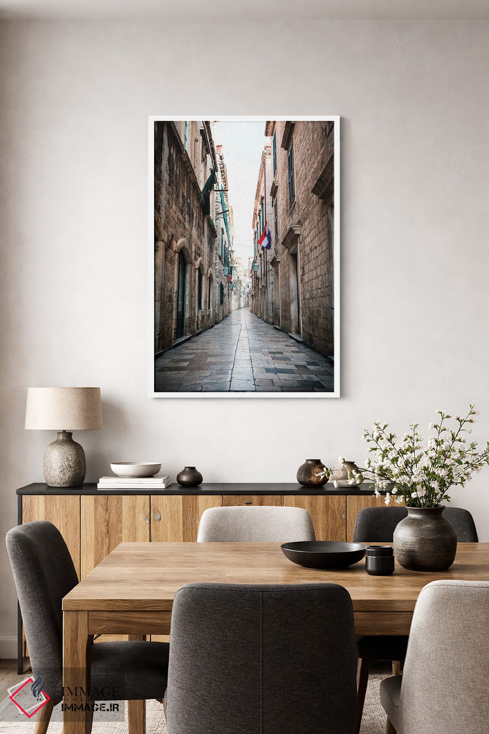 تابلو دکوراتیو کوچه های دوبروونیک اثر فابیان فورتمن - D2W