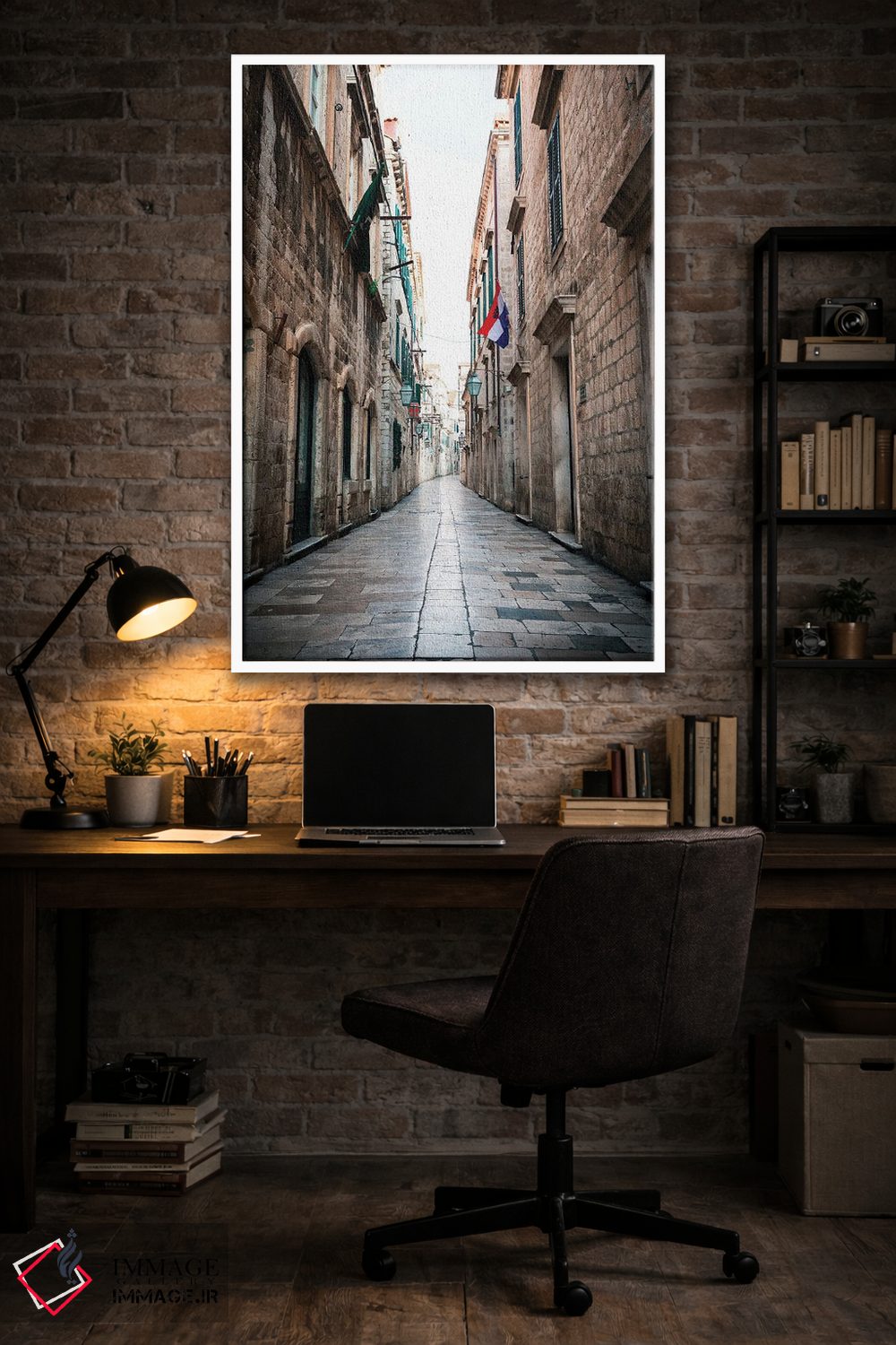 تابلو دکوراتیو کوچه های دوبروونیک اثر فابیان فورتمن - D3W