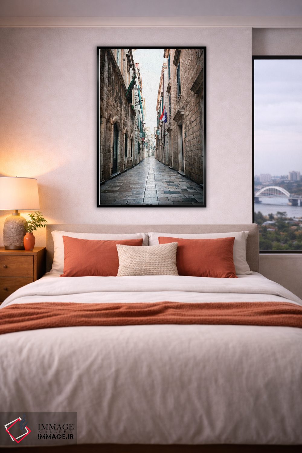 تابلو دکوراتیو کوچه های دوبروونیک اثر فابیان فورتمن - D5B