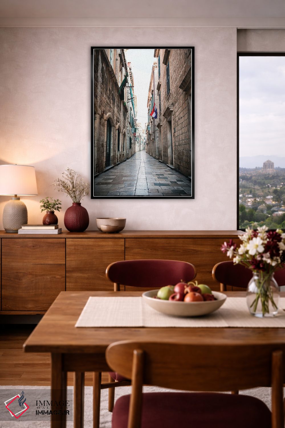 تابلو دکوراتیو کوچه های دوبروونیک اثر فابیان فورتمن - D6B